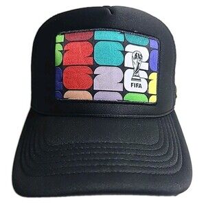 FIFA World Cup 2026 Trucker Snap Back Hat Black Mesh Cap – Official Licensed EUC